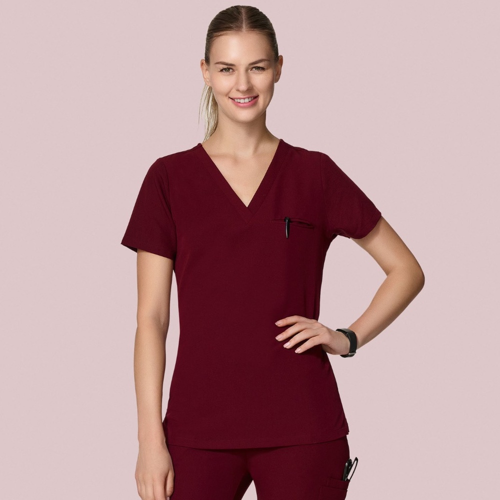 Mandala Maroon / Wine /Burgundy XXS petite set pair scrubs